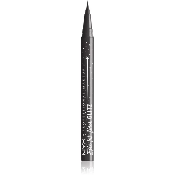 NYX Professional Makeup Epic Ink Glitz Μεταλλικό λάινερ ματιών απόχρωση Graphite Glitz 1 ml