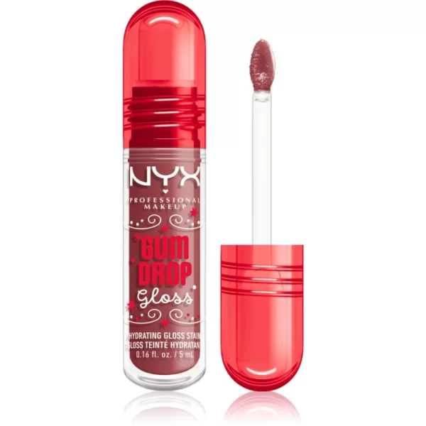 NYX PROFESSIONAL MAKEUP NYX Professional Makeup Gingerbaddie Land Gum Drop λιπ γκλος απόχρωση 01 Hydra Honey 1 τμχ