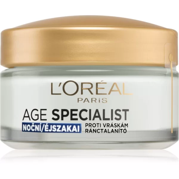 L’ORÉAL PARIS L’Oréal Paris Age Specialist 55+ αναζωογονητική κρέμα νύχτας ενάντια στις ρυτίδες 55+ 50 ml