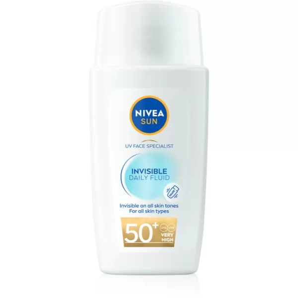 NIVEA SUN Invisible Daily Fluid ελαφρύ προστατευτικό υγρό SPF 50+ 40 ml