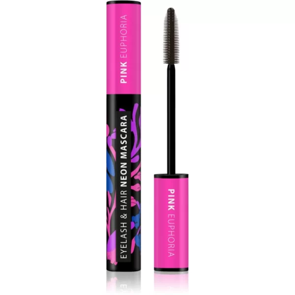 Dermacol Dermacol Neon Eyelash & Hair μάσκαρα απόχρωση Pink Euphoria 9 ml