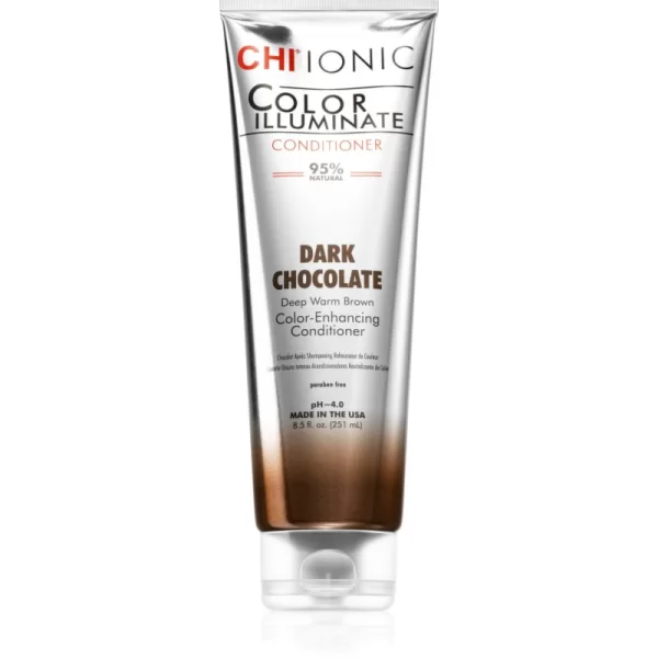 CHI CHI Color Illuminate μαλακτικό με χρώμα για φυσικά ξανθά η βαμμένα μαλλιά απόχρωση Dark Chocolate 251 ml