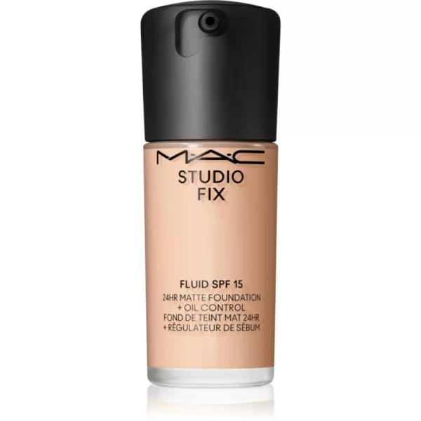 MAC Cosmetics Studio Fix Fluid SPF 15 24HR Matte Foundation + Oil Control ματ μεικ απ SPF 15 απόχρωση N4.5 30 ml