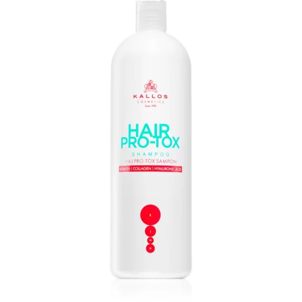 Kallos Kallos Hair Pro-Tox σαμπουάν με κερατίνη για ξηρά και κατεστραμμένα μαλλιά 1000 ml