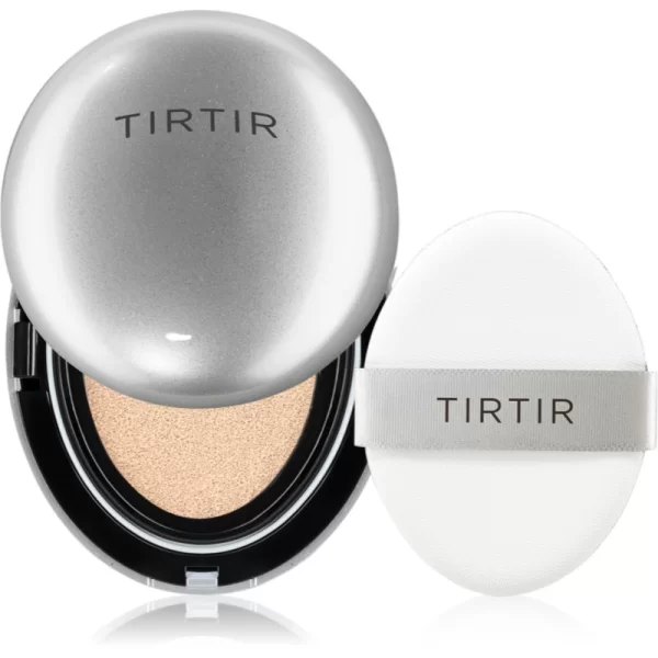 TIRTIR TIRTIR Mask Fit Aura Cushion Mini ενυδατικό make-up σε σφουγγαράκι για λαμπρή επιδερμίδα απόχρωση 23N Sand 4.5 γρ