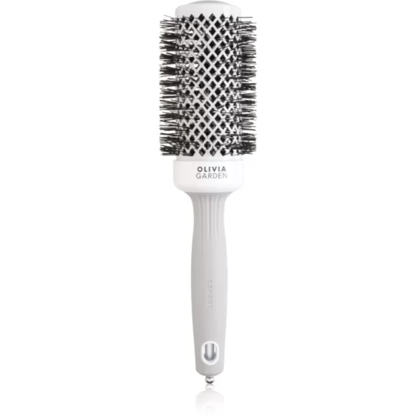 Olivia Garden Olivia Garden Expert Shine Wavy Bristles White&Grey βούρτσα για τα μαλλιά průměr 45 mm 1 τμχ