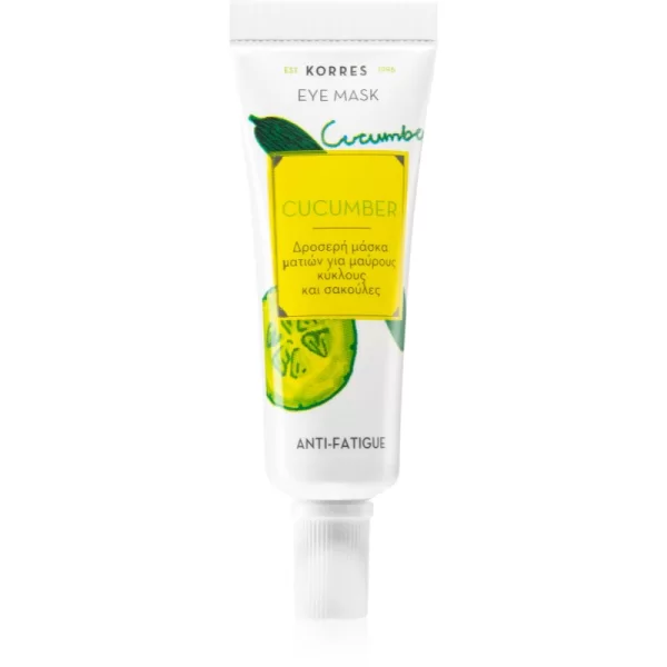 Korres Korres Cucumber μάσκα για τα μάτια για την αντιμετώπιση του πρηξίματος και των μαύρων κύκλων 8 ml