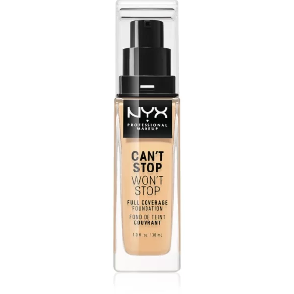 NYX PROFESSIONAL MAKEUP NYX Professional Makeup Can't Stop Won't Stop Full Coverage Foundation Βάση πλήρους κάλυψης απόχρωση 07 Natural 30 ml