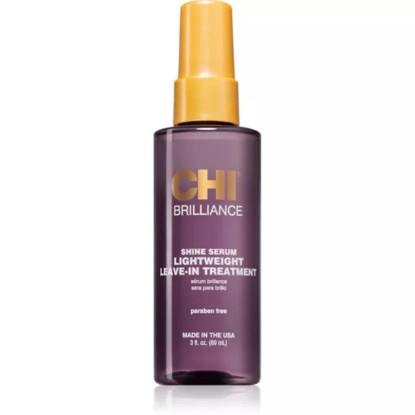 CHI CHI Brilliance Shine Serum Lightweight Leave-in Ttreatment ελαφρύς ορός Για λάμψη και απαλότητα μαλλιών 89 μλ