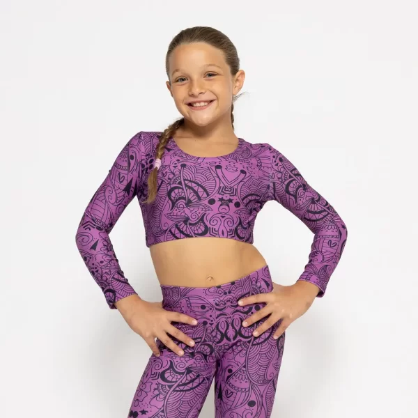 Purple Totemia Long Sleeve Top