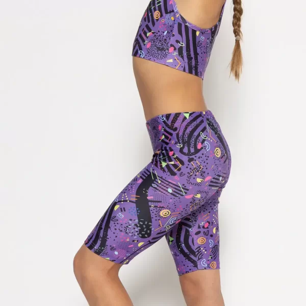 Purple Feelstorm Biker Short