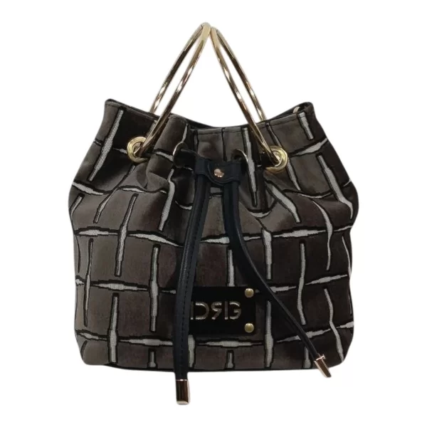 De Raggi Γυναικείες Τσάντες Ωμού-Χειρός Grid Ring 25926-1304 Μαύρο