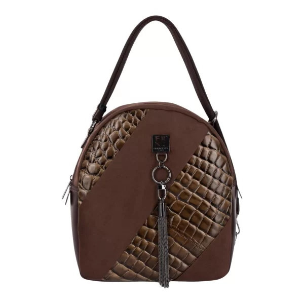 FRNC FRANCESCO Τσάντα Γυναικεία Πλάτης-Backpack 5912 COF Καφέ