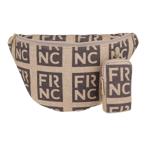 Frnc FRNC FRANCESCO Τσάντα Γυναικεία Μέσης 5321COF Καφέ-Μπέζ