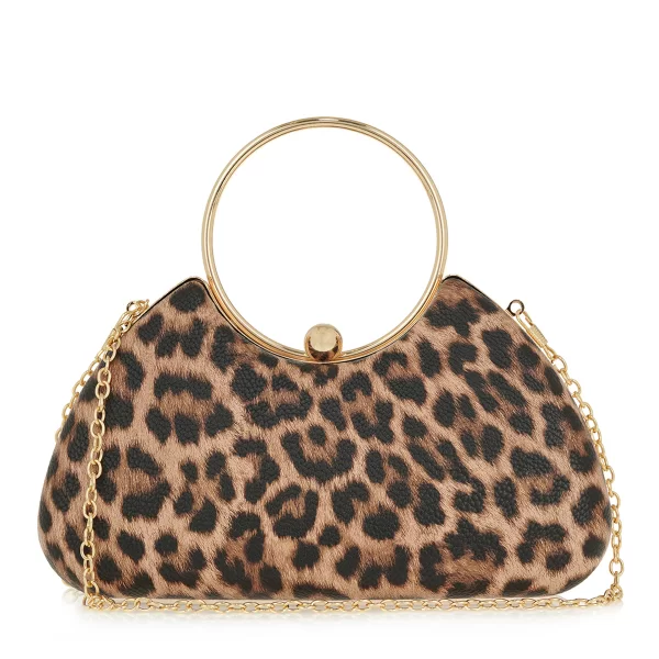 Exe Bags Γυναικεία Τσάντα Φάκελος Clutches Χειρός 700-103 24013 Λεοπάρ U67001039812