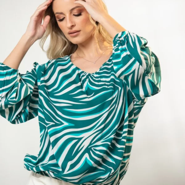 ΜΠΛΟΥΖΑ ΕΜΠΡΙΜΕ ΜΕ ΛΑΣΤΙΧΑ ΣΤΑ ΤΕΛΕΙΩΜΑΤΑ Εμπριμέ 12