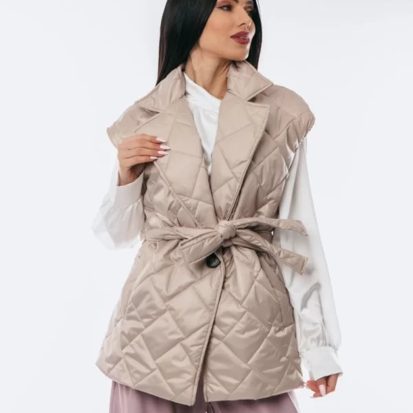 ΑΜΑΝΙΚΟ ΚΑΠΙΤΟΝΕ ΜΠΟΥΦΑΝ ΜΕ ΖΩΝΗ Μπεζ