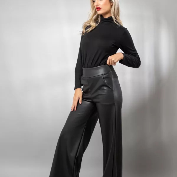 ΠΑΝΤΕΛΟΝΑ ΚΑΜΠΑΝΑ ΜΕ ΤΣΕΠΕΣ ΔΕΡΜΑΤΙΝΗ Μαύρο