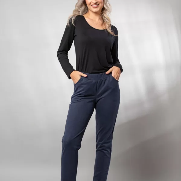 ΠΑΝΤΕΛΟΝΙ ΜΕ ΤΣΕΠΕΣ ΣΕ ΙΣΙΑ ΓΡΑΜΜΗ Μπλε