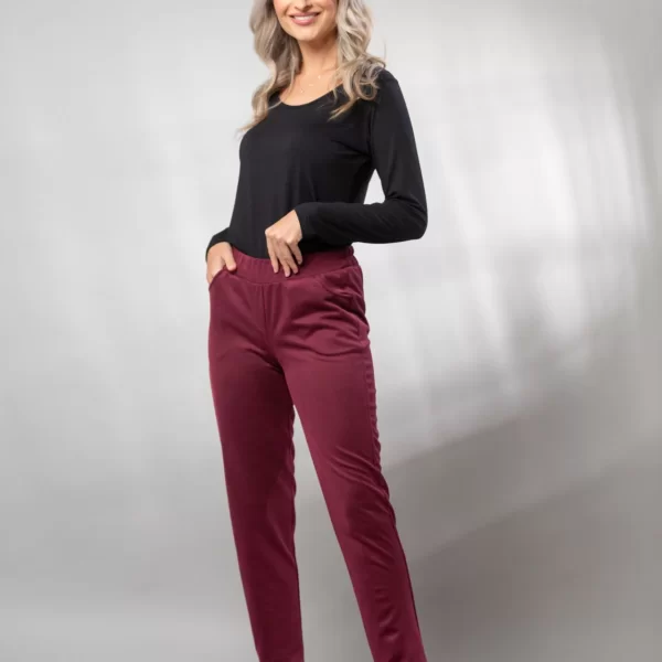 ΠΑΝΤΕΛΟΝΙ ΜΕ ΤΣΕΠΕΣ ΣΕ ΙΣΙΑ ΓΡΑΜΜΗ Μπορντό