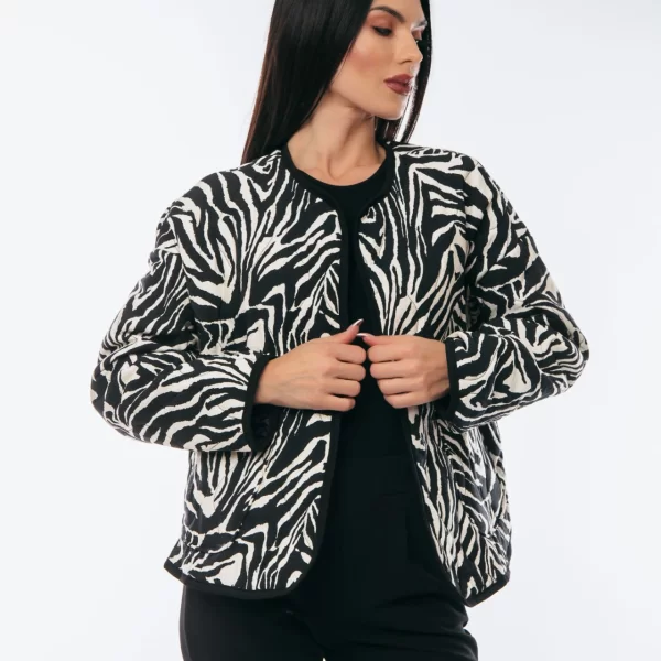 JACKET ΑΝΙΜΑΛ Μαύρο