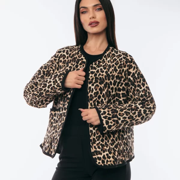 JACKET ΛΕΟΠΑΡ Μαύρο