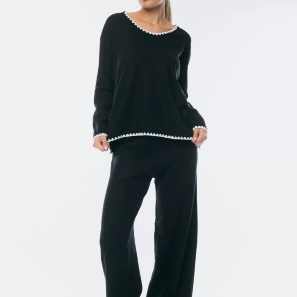 ΣΕΤ ΜΠΛΟΥΖΑ & ΠΑΝΤΕΛΟΝΑ ΠΛΕΚΤΗ Μαύρο