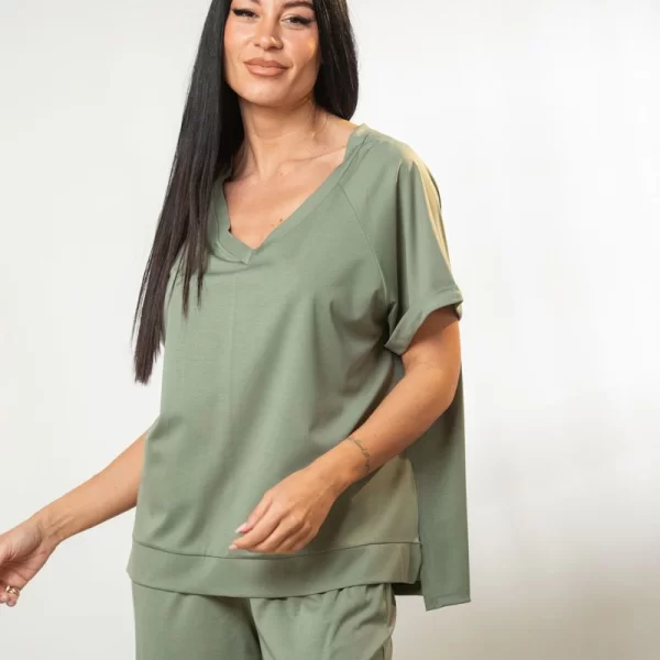 ΜΠΛΟΥΖΑ VE ΜΕ ΑΝΟΙΓΜΑΤΑ Μπλε