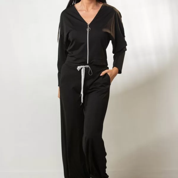 ΠΑΝΤΕΛΟΝΑ ΜΕ ΤΣΕΠΕΣ ΚΑΙ ΛΑΣΤΙΧΟ Μαύρο