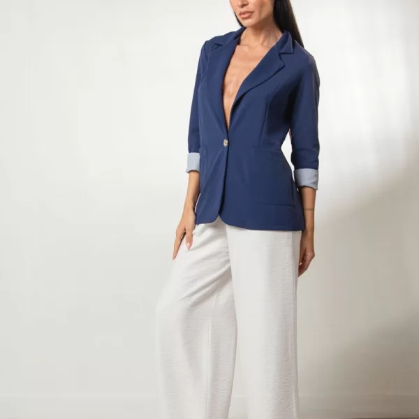 ΣΑΚΑΚΙ ΜΕ ΚΟΥΜΠΙ ΚΑΙ ΦΟΔΡΑΡΙΣΜΕΝΗ ΡΙΓΑ ΣΤΟ ΜΑΝΙΚΙ Μπλε