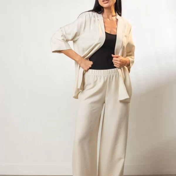 ΠΑΝΤΕΛΟΝΑ ΜΕ ΛΑΣΤΙΧΟ ΣΤΗΝ ΜΕΣΗ Μπεζ