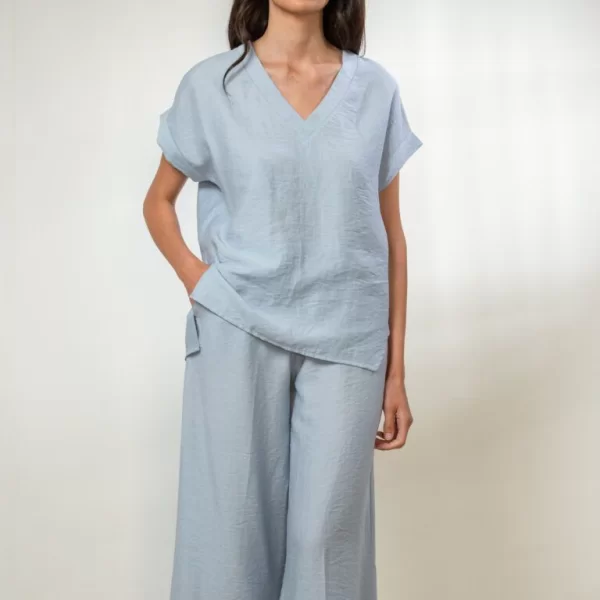 ΠΑΝΤΕΛΟΝΙ ΚΑΠΡΙ ΛΙΝΟ ΜΕ ΛΑΣΤΙΧΟ ΚΑΙ ΤΣΕΠΕΣ Τζιν