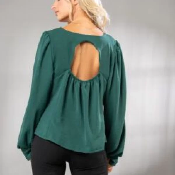 ΜΠΛΟΥΖΑ ΜΕ ΠΙΕΤΕΣ ΚΑΙ ΑΝΟΙΓΜΑ ΣΤΗΝ ΠΛΑΤΗ Μαύρο