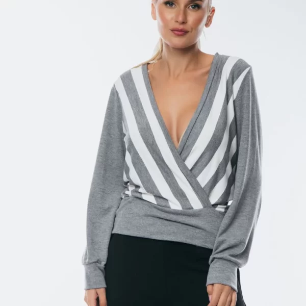 ΜΠΛΟΥΖΑ ΡΙΓΕ ΚΡΟΥΑΖΕ Γκρι