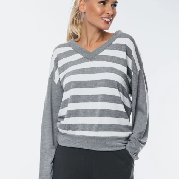 ΜΠΛΟΥΖΑ ΡΙΓΕ ΜΕ ΒΕ Γκρι