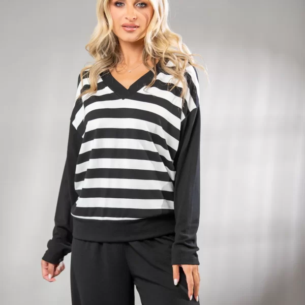 ΜΠΛΟΥΖΑ ΡΙΓΕ ΜΕ ΒΕ Μαύρο