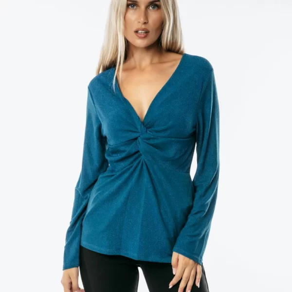 ΜΠΛΟΥΖΑ ΜΕ ΒΕ LUREX Πετρόλ