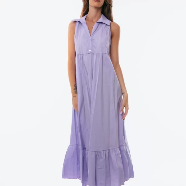 DRESS UP ΦΟΡΕΜΑ ΑΜΑΝΙΚΟ ΜΕ ΚΟΥΜΠΙΑ Λιλά