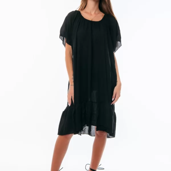 ΦΟΡΕΜΑ ΚΟΝΤΟΜΑΝΙΚΟ ΜΕ ΔΕΣΙΜΟ ΠΙΣΩ Μαύρο