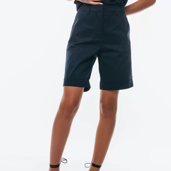 ΒΕΡΜΟΥΔΑ ΚΑΠΑΡΝΤΙΝΑ ΜΕ ΡΕΒΕΡ Μπλε σκούρο