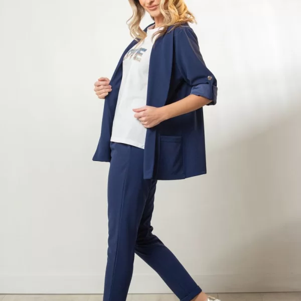 ΠΑΝΤΕΛΟΝΙ ΜΕ ΛΑΣΤΙΧΟ ΣΤΗΝ ΜΕΣΗ ΚΑΙ ΡΕΒΕΡ Μπλε