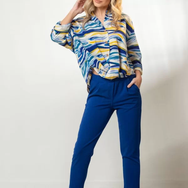 ΠΑΝΤΕΛΟΝΙ ΜΕ ΛΑΣΤΙΧΟ ΣΤΗΝ ΜΕΣΗ ΚΑΙ ΡΕΒΕΡ Μπλε ρουά