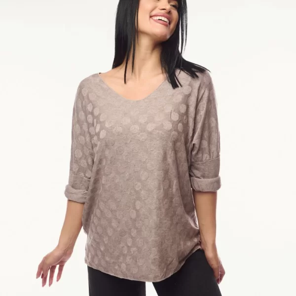 ΜΠΛΟΥΖΑ ΜΕ ΠΟΥΑ ΑΝΑΓΛΥΦΟ ΣΧΕΔΙΟ Γκρι