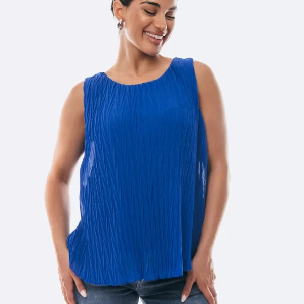 ΜΠΛΟΥΖΑ ΑΜΑΝΙΚΗ ΠΛΙΣΕ Μπλε ρουά