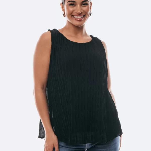 ΜΠΛΟΥΖΑ ΑΜΑΝΙΚΗ ΠΛΙΣΕ Μαύρο