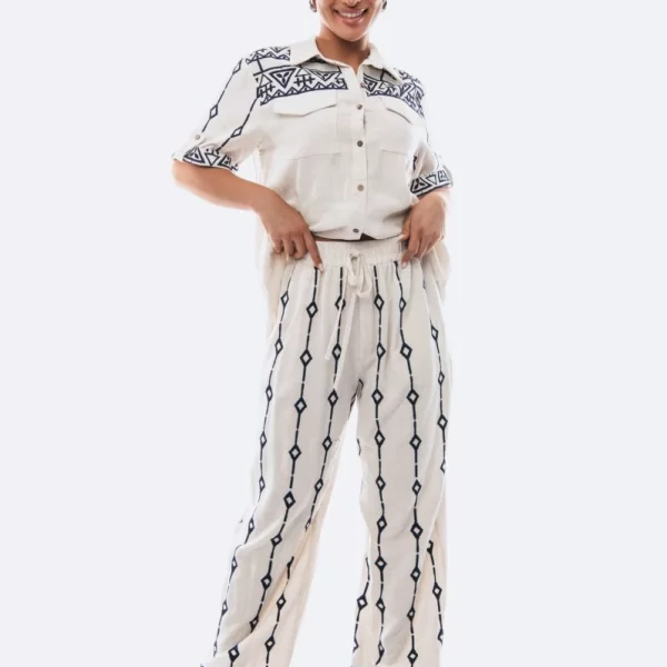 ΣΕΤ ΜΠΛΟΥΖΑ ΚΑΙ ΠΑΝΤΕΛΟΝΑ ΛΙΝΟ Μπεζ