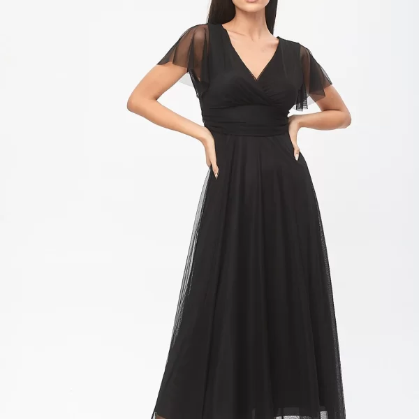 ΦΟΡΕΜΑ ΜΑΚΡΥ ΚΡΟΥΑΖΕ Μαύρο