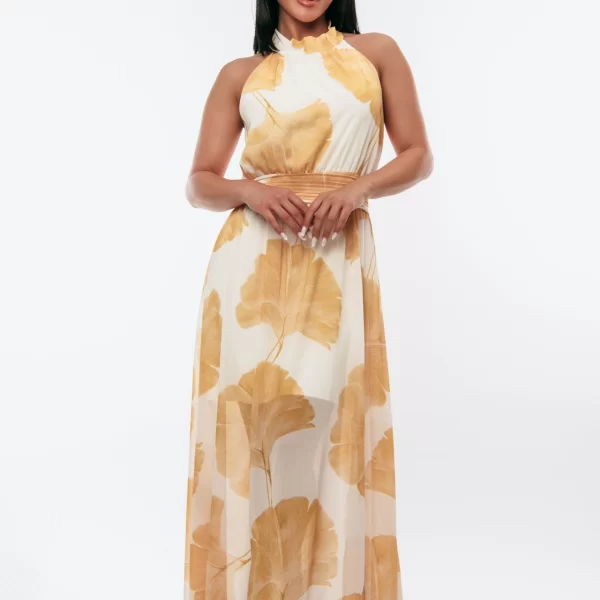 ΦΟΡΕΜΑ MAXI FLORAL Κίτρινο