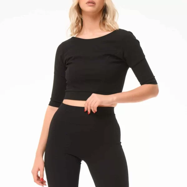 ΜΠΛΟΥΖΑ ΤΟΠ ΒΕ ΠΛΑΤΗ Μαύρο