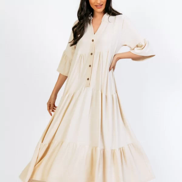 ΦΟΡΕΜΑ ΜΑΚΡΥ ΜΕ ΒΟΛΑΝ Μπεζ